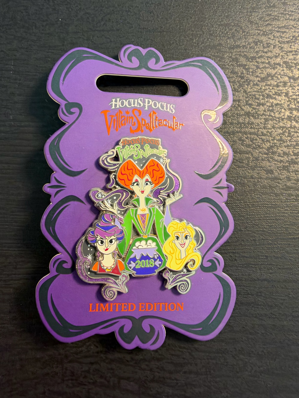 Disney World 2018 MNSSHP Hocus Pocus Villain Spelltacular Limited Edition Pin